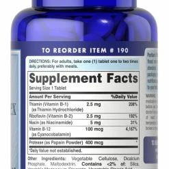 Puritans's Pride Puritan's Pride B-Complex With B-12 (90 Tabs) Vitamins & Minerals
