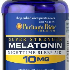 Puritans's Pride Nootropics & Focus Puritan's Pride Super Strength Melatonin 10mg