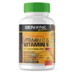 GenOne Labs Vitamin C & Vitamin E (120 Caps) (Expired Apr 2022)