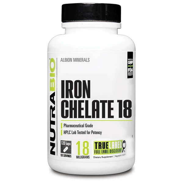 Cheapest 😍 NutraBio Iron Chelate (120 Caps) Vitamins & Minerals ⭐ 1 NutraBio Iron Chelate (120 Caps) Vitamins & Minerals