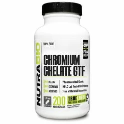 NutraBio Chromium Chelate GTF (120 Caps) Vitamins & Minerals