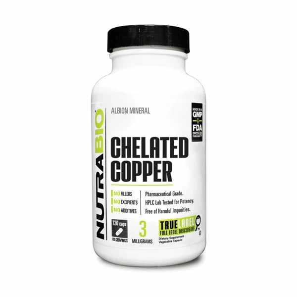 Budget ๐ NutraBio Chelated Copper 3mg (120 Caps) ๐งจ 1 NutraBio Chelated Copper 3mg (120 Caps)