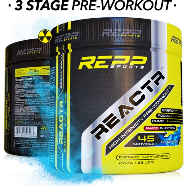 Budget ๐ Pre-Workout Repp Sports ReactR ๐ 5 Pre-Workout Repp Sports ReactR