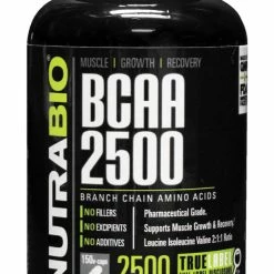 NutraBio BCAA 2500 Caps