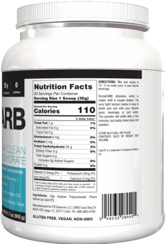 Deals π Vitamins & Minerals PES VersaCARB β 2 Vitamins & Minerals PES VersaCARB