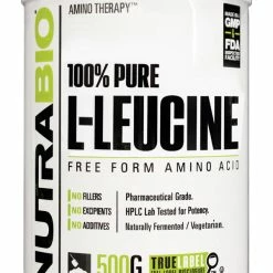 NutraBio 100% Pure L-Leucine 500g