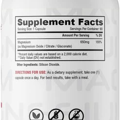 Metabolic Nutrition Magnesium (90 Caps) Vitamins & Minerals