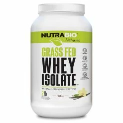 NutraBio Naturals Grass Fed Whey Protein Isolate