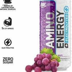 Amino Acids / Intraworkout Optimum Nutrition Sparkling Amino Energy RTD