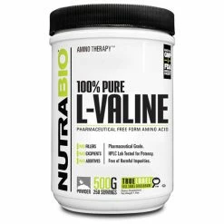 NutraBio 100% Pure L-Valine (500g) Amino Acids / Intraworkout