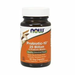 Vitamins & Minerals NOW Probiotic-10 25 Billion (50 Caps)