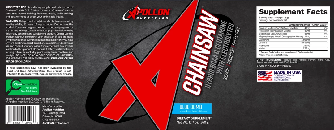 Best Sale ๐งจ Apollon Nutrition Chainsaw Amino Acids / Intraworkout โญ 2 Apollon Nutrition Chainsaw Amino Acids / Intraworkout
