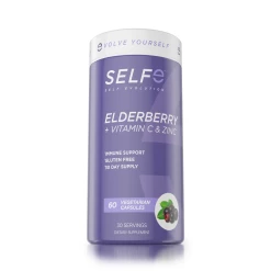 Vitamins & Minerals SelfE Elderberry + Vitamin C & Zinc (60 Vcaps)