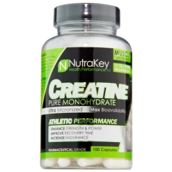 NutraKey Creatine Monohydrate (100 Caps)