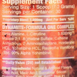 Pre-Workout Dynamic Formulas Dynamite