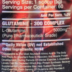 Amino Acids / Intraworkout Dynamic Formulas Glutamine 300
