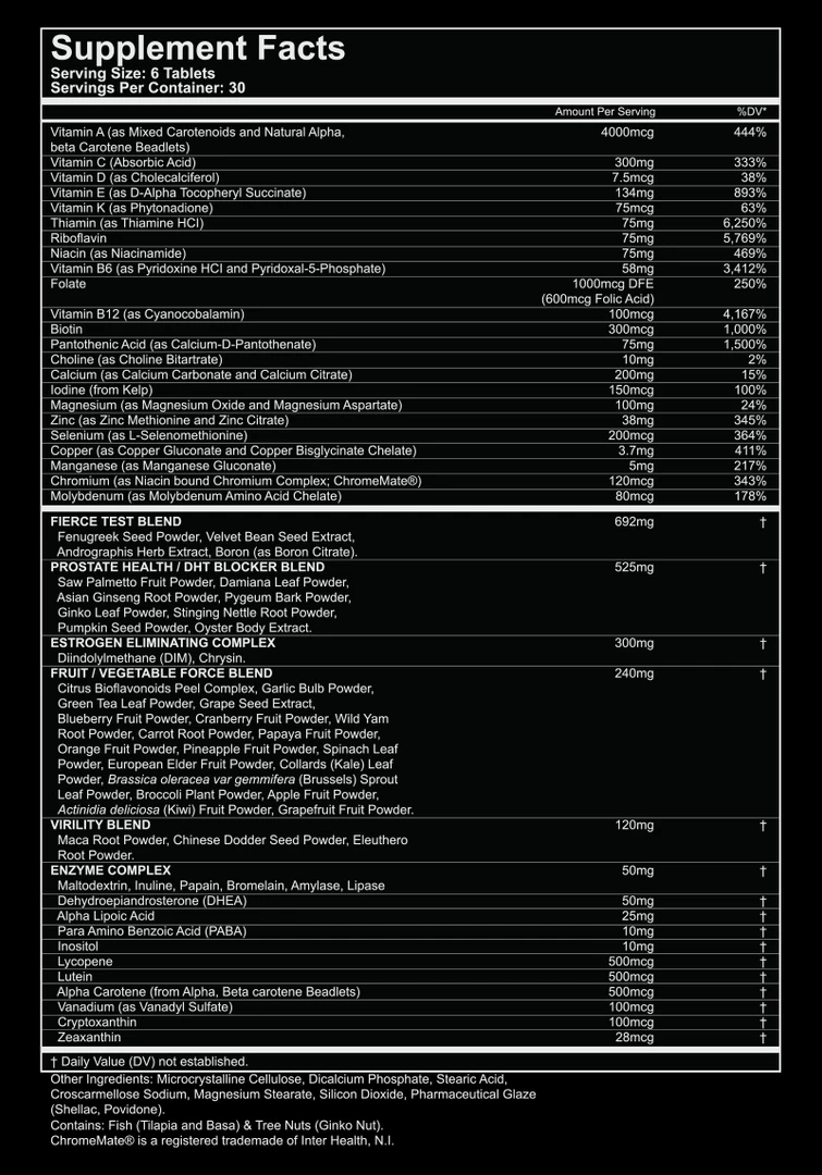 Best Sale π Modern Hardcore Nutrition MHN Fierce 5 Men's Multi (180 Tabs) Multivitamins β¨ 2 Modern Hardcore Nutrition MHN Fierce 5 Men's Multi (180 Tabs) Multivitamins