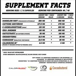 Fat Burners HYPD Supps Melt Dark Side (80 Caps)