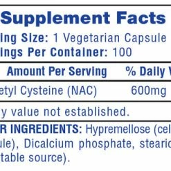 Hi Tech Pharmaceuticals Vitamins & Minerals Hi Tech NAC (100 Caps)