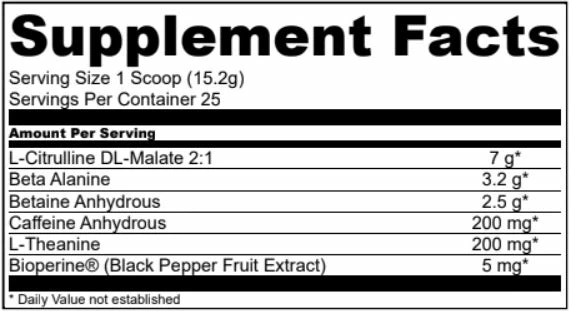 Hot Sale 😉 Arsenal Labs Proven Pre Workout Pre-Workout 🌟 2 Arsenal Labs Proven Pre Workout Pre-Workout