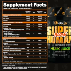 Fat Burners Alpha Lion Superhuman Burn