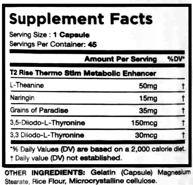 Outlet βοΈ Fat Burners I-Prevail T2Rise Thermo (Non Stim) 45Caps π 2 Fat Burners I-Prevail T2Rise Thermo (Non Stim) 45Caps