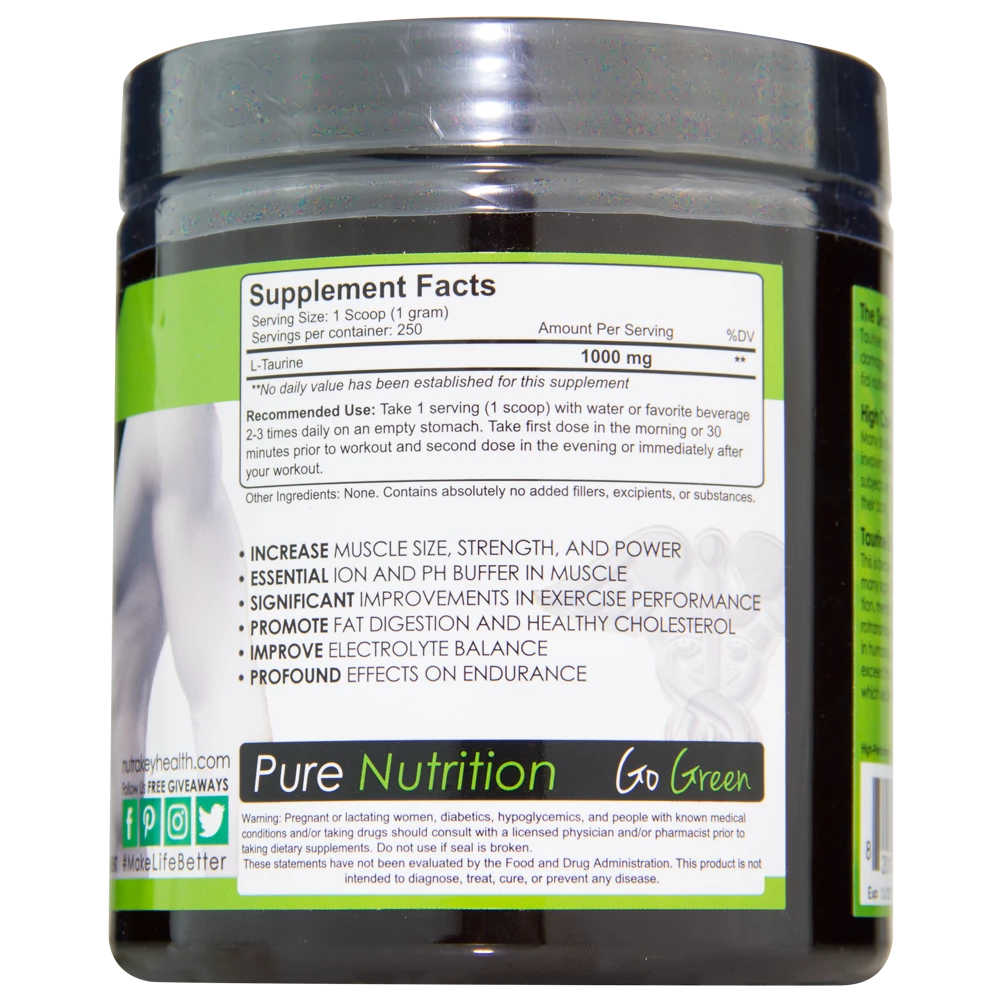 Budget ๐งจ Nutrakey Taurine (250g) Amino Acids / Intraworkout ๐ 2 Nutrakey Taurine (250g) Amino Acids / Intraworkout