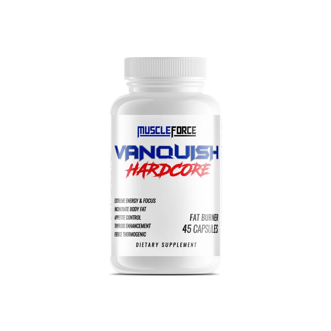 New 𧨠MuscleForce Vanquish Hardcore 45Caps Fat Burners 𧨠1 MuscleForce Vanquish Hardcore 45Caps Fat Burners