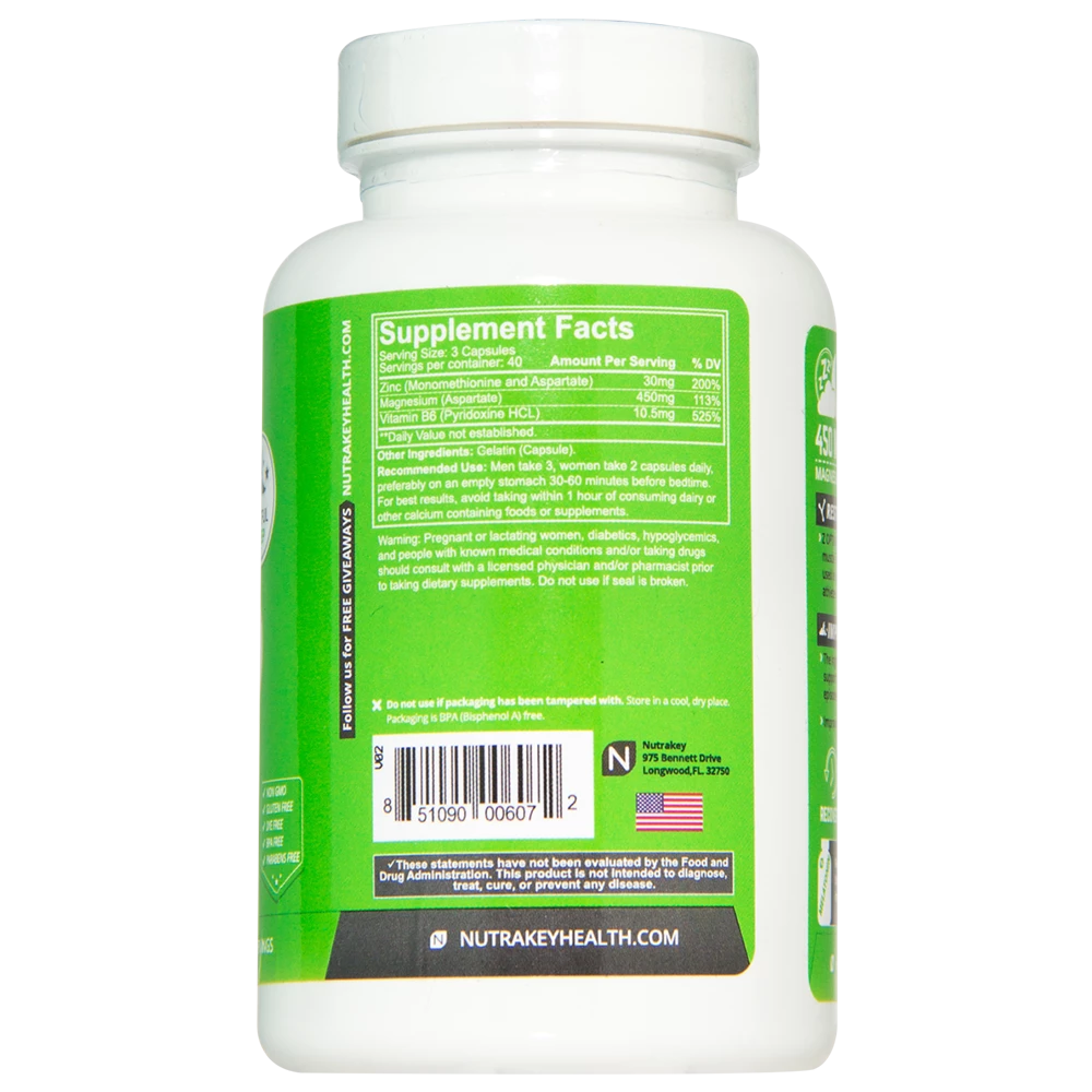 Best Pirce ๐ Vitamins & Minerals NutraKey Z-Optima ZMA (120 Caps) ๐งจ 2 Vitamins & Minerals NutraKey Z-Optima ZMA (120 Caps)