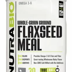 NutraBio Flaxseed Meal (1 Lb)