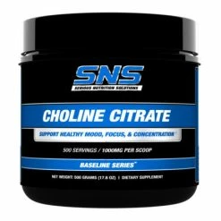 SNS Choline Citrate 500g Nootropics & Focus