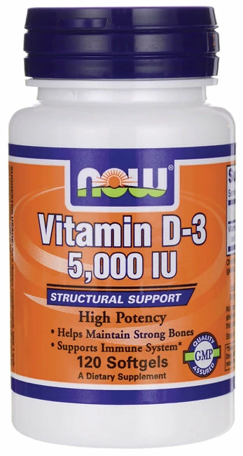 Buy ๐งจ Vitamins & Minerals NOW Vitamin D-3 5,000 IU (120softgels) ๐ 1 Vitamins & Minerals NOW Vitamin D-3 5,000 IU (120softgels)