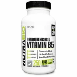 Vitamins & Minerals NutraBio Pantothenic Acid Vitamin B5 (120 Caps)