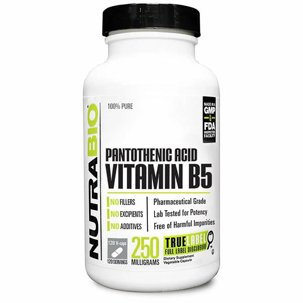 Cheapest ⭐ Vitamins & Minerals NutraBio Pantothenic Acid Vitamin B5 (120 Caps) 🔥 1 Vitamins & Minerals NutraBio Pantothenic Acid Vitamin B5 (120 Caps)