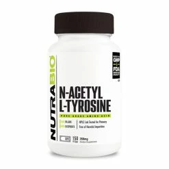 Suppz Nootropics & Focus NutraBio N-Acetyl L-Tyrosine 350mg (150 Caps)