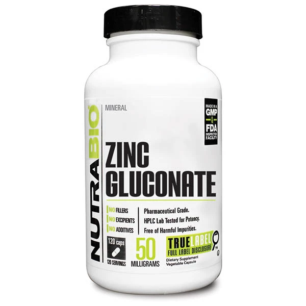 Outlet ๐ Vitamins & Minerals NutraBio Zinc Gluconate (120 Caps) ๐ 1 Vitamins & Minerals NutraBio Zinc Gluconate (120 Caps)