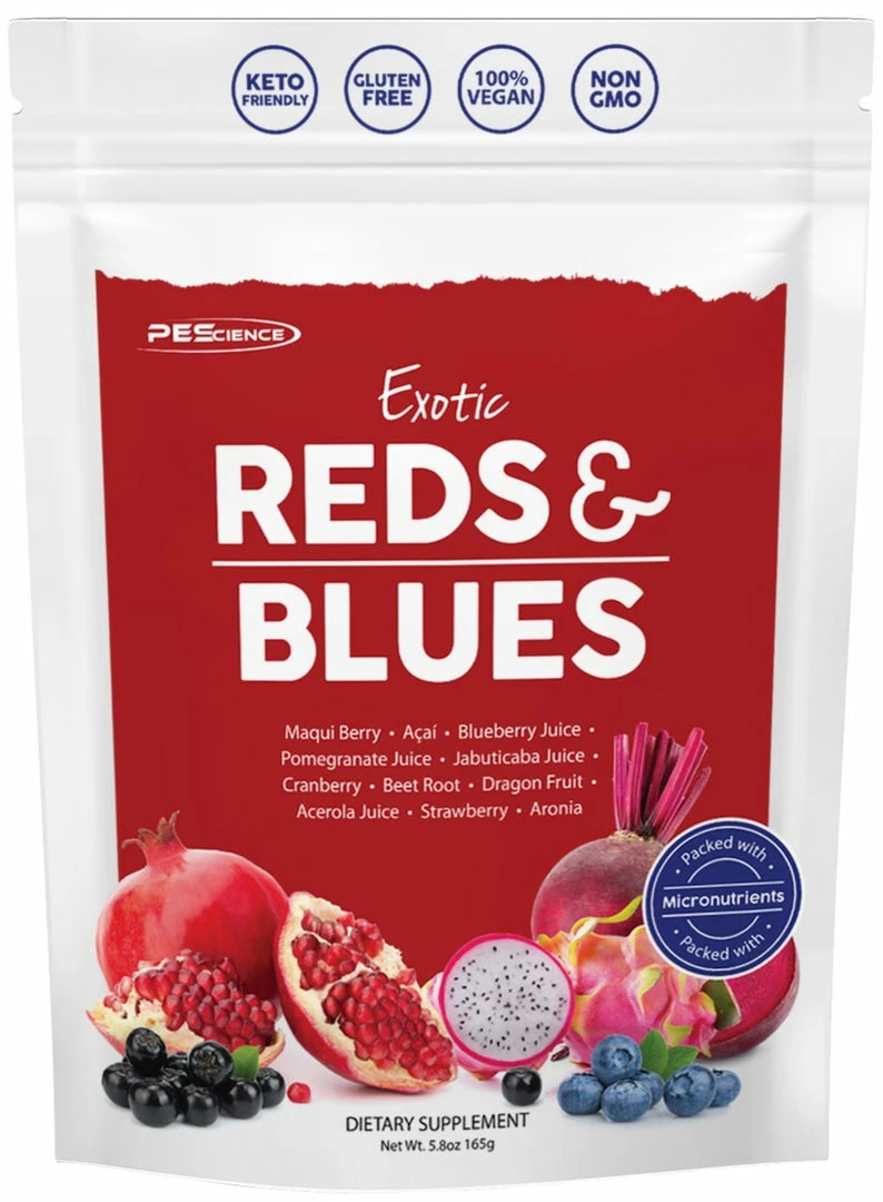 New 🧨 PES Exotic Reds N Blues (30 Servings) Vitamins & Minerals ⭐ 1 PES Exotic Reds N Blues (30 Servings) Vitamins & Minerals