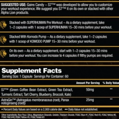 Alpha Lion S7 Gains Candy Pre-Workout