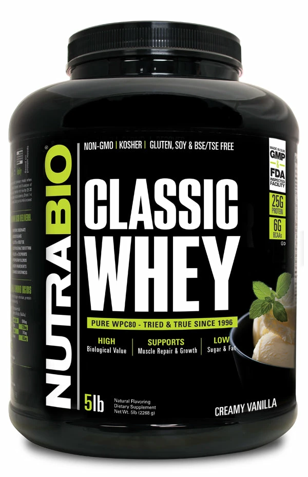Discount ✨ NutraBio Classic Whey 🌟 12 NutraBio Classic Whey