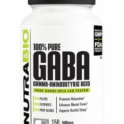 Nootropics & Focus Nutrabio 100% Pure GABA 150 VCaps