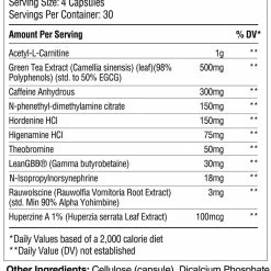 Fat Burners Raw Nutrition Ignite (120 Caps)