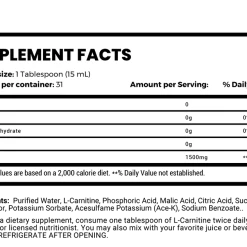Fat Burners MAN Sports Liquid L-Carnitine (31 Servings)