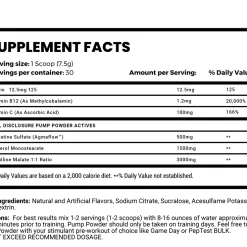 MAN Sports Pump Powder Pre-Workout